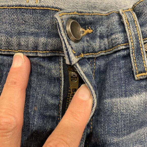 KanCan Sz 5 Jeggings Distressed Holes Stretchy Denim Blue Jean Mid Rise Women’s - Picture 6 of 9